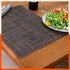 Woven PVC Table Mats / Placemats for Dining Table at Home (Sera - Set of 6)